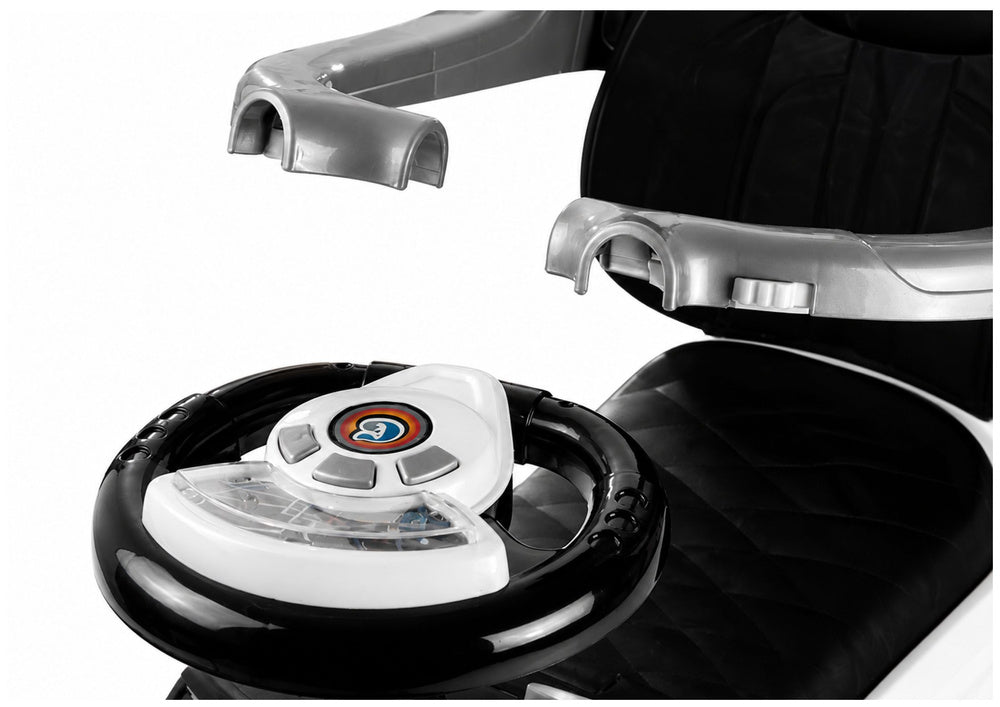 614W Toddlers Ride On Push Along with Parent Handle - White - image 8
