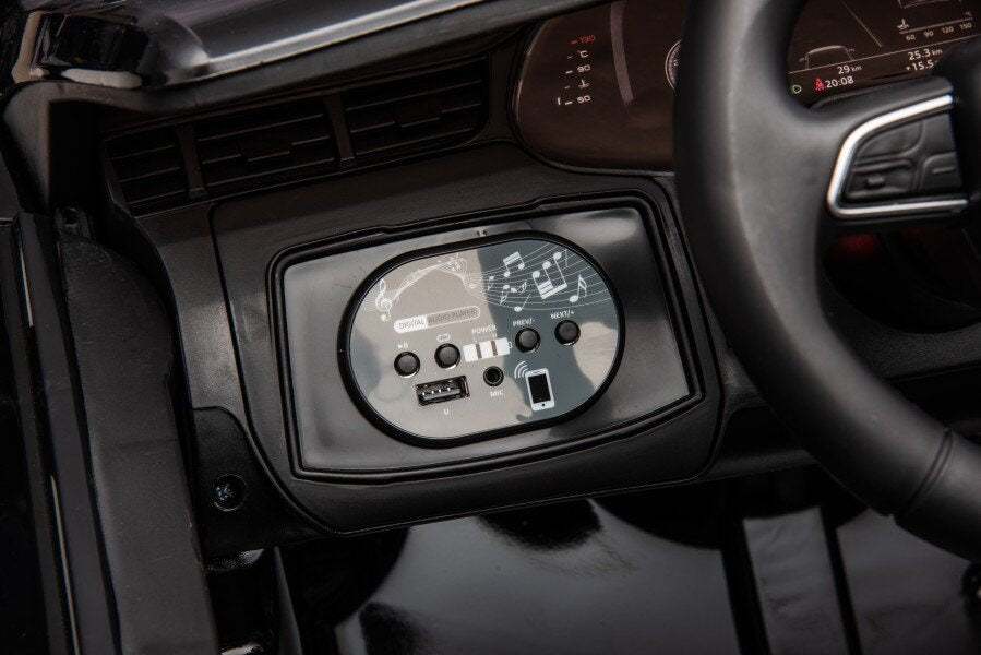 Audi Q7 Black Painted Battery Car - attēls 8