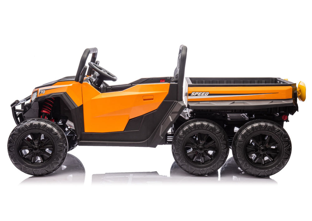 Battery Operated Vehicle 6 Wheels XB-1038A 4x4 24V Orange - attēls 8