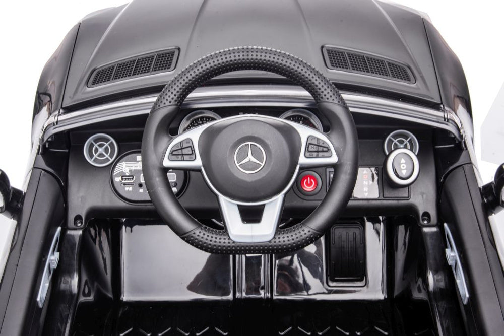 Electric Ride On Car Mercedes SLC 300 Blue - attēls 8