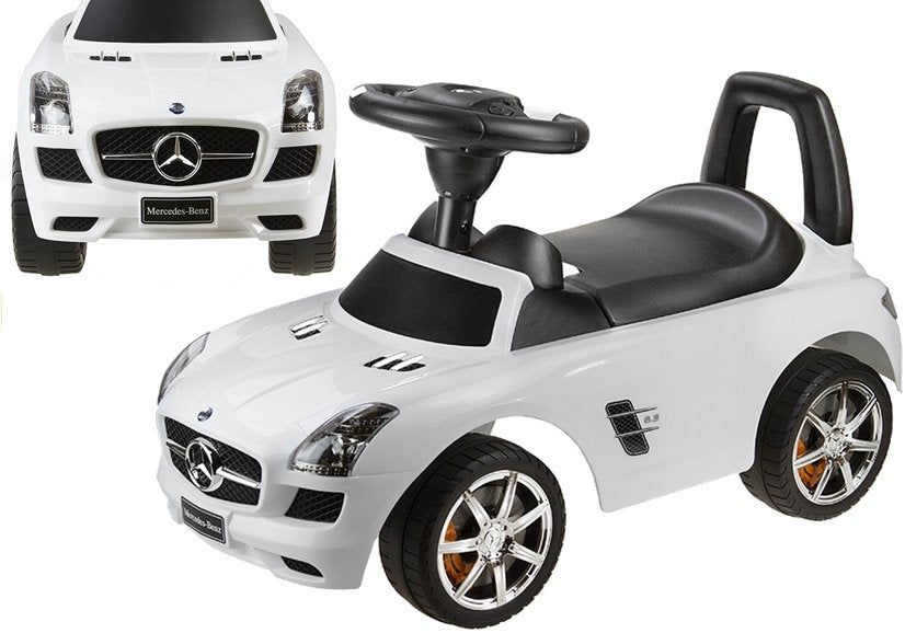 Mercedes-Benz SLS AMG White - Kids Push Along Ride On Car - attēls 8