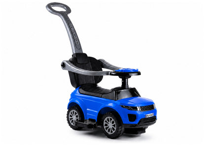 614W Toddlers Ride On Push Along with Parent Handle - Blue - attēls 2