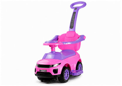 614W Toddlers Ride On Push Along with Parent Handle - Pink - image 4