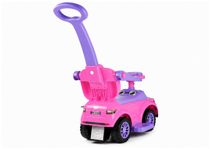 614W Toddlers Ride On Push Along with Parent Handle - Pink - image 6