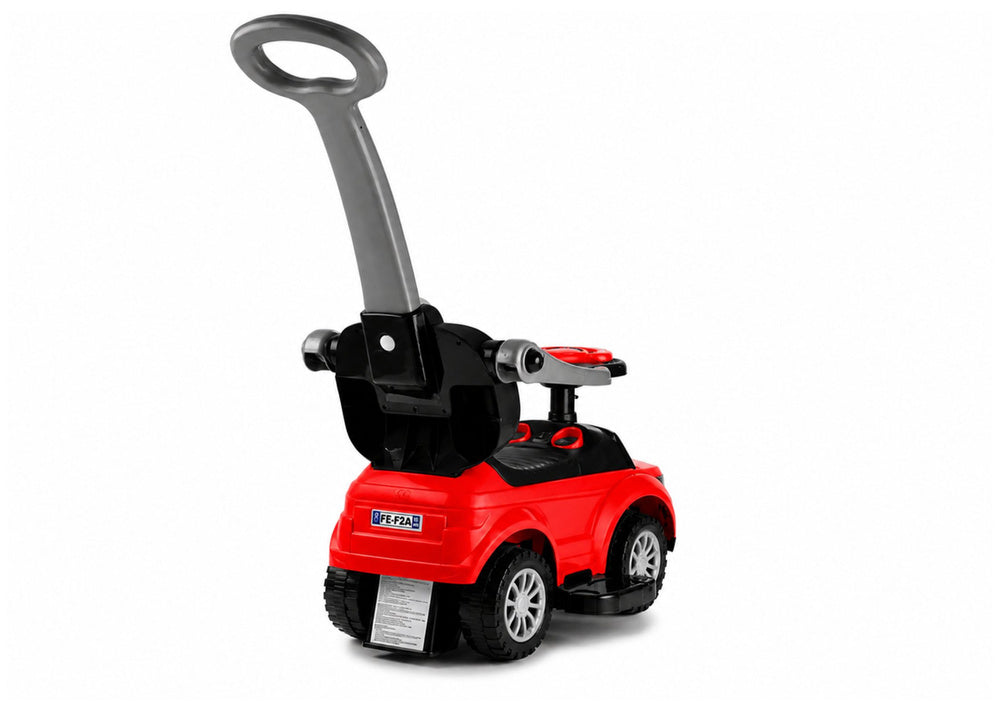 614W Toddlers Ride On Push Along with Parent Handle - Red - attēls 6