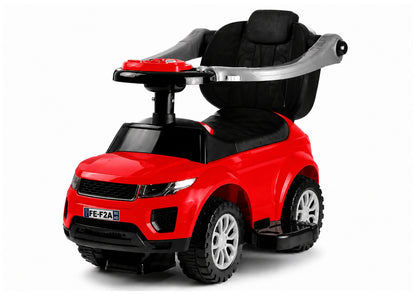 614W Toddlers Ride On Push Along with Parent Handle - Red - attēls 7