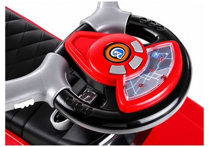 614W Toddlers Ride On Push Along with Parent Handle - Red - attēls 8