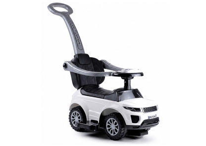 614W Toddlers Ride On Push Along with Parent Handle - White - image 2