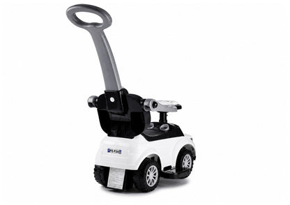 614W Toddlers Ride On Push Along with Parent Handle - White - image 6