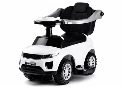 614W Toddlers Ride On Push Along with Parent Handle - White - image 7