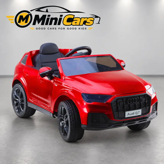 Red Audi Q7 children's electric ride-on car
