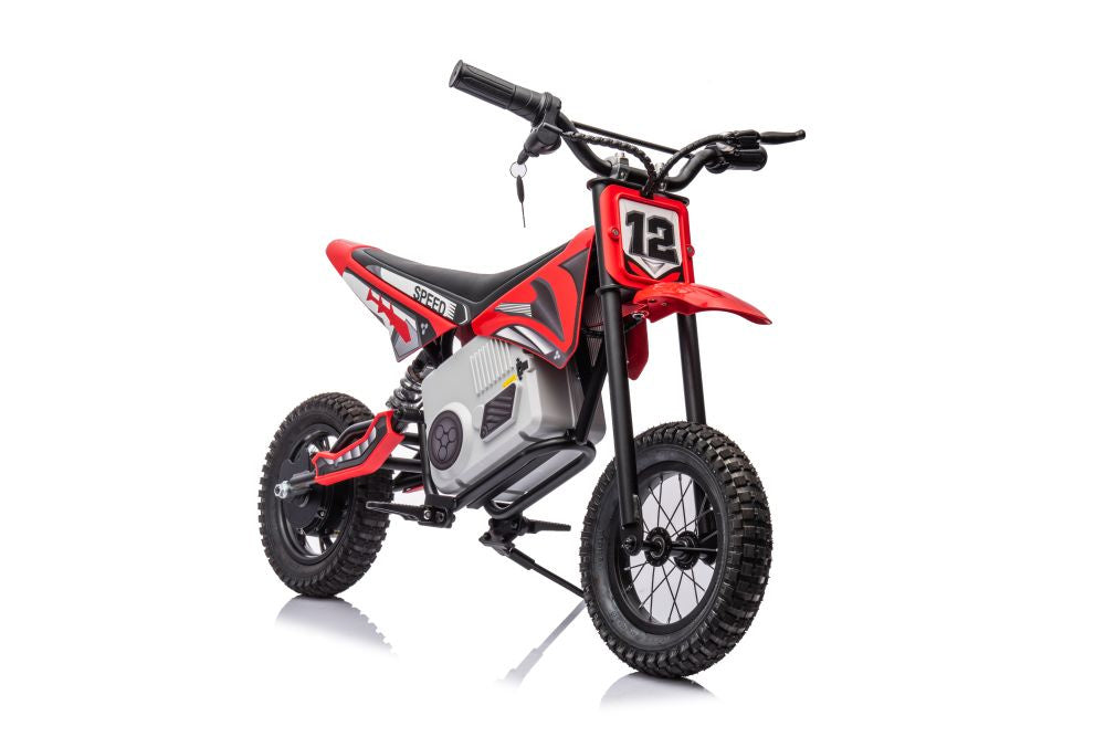 A9901 Red Battery-powered Motocross Bike - attēls 1