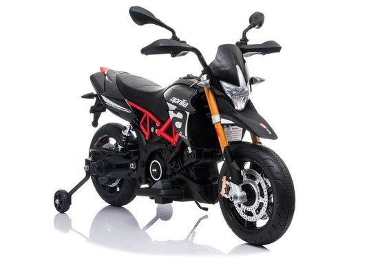 Aprilia A007 Electric Ride On Motorbike Black - attēls 1