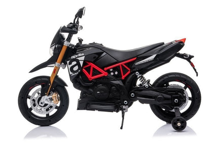 Aprilia A007 Electric Ride On Motorbike Black - attēls 2