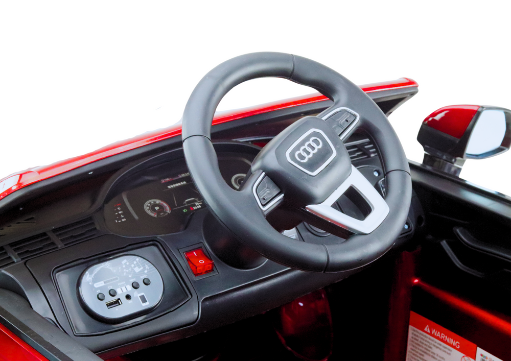 Audi Q7 Red Painted Battery Car - attēls 5