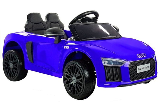 Audi R8 Spyder Blue Painted - Electric Ride On Car - attēls 1