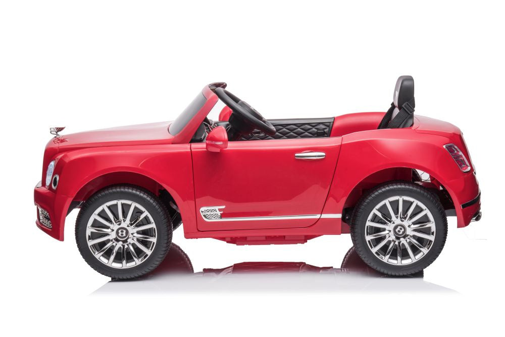 Battery Car Bentley Mulsanne Red Painted - attēls 2