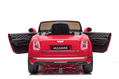 Battery Car Bentley Mulsanne Red Painted - attēls 8
