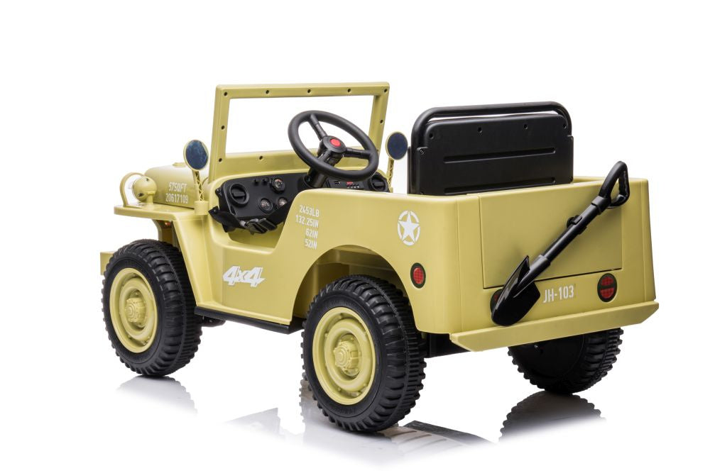 Battery Car JH-103 Khaki 4x4 - attēls 6