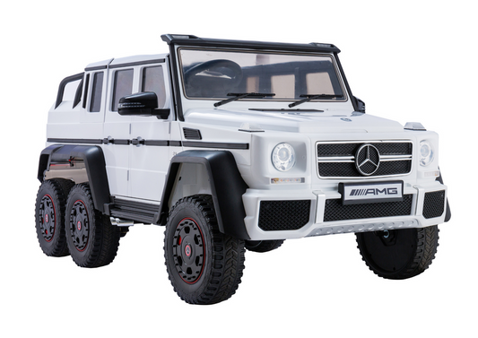 Battery Car Mercedes G63 6x4 24V White - attēls 1
