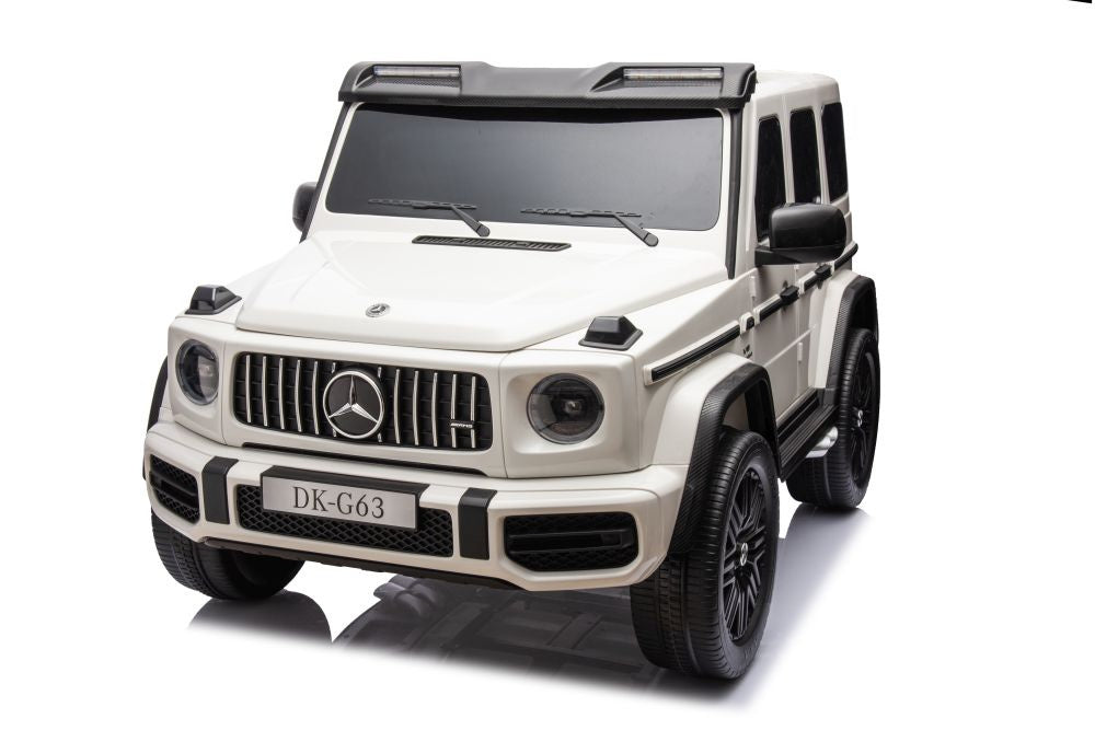 Battery Car Mercedes G63 XXL White 4x4 - attēls 4