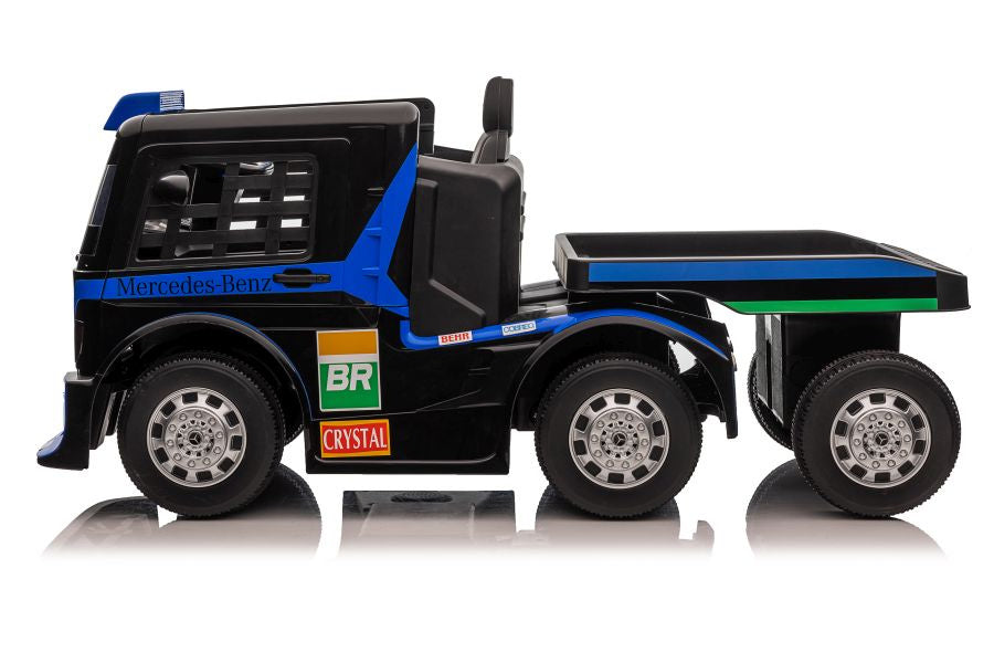 Battery Car Mercedes XMX622B Semi-trailer Navy Blue LCD - attēls 5