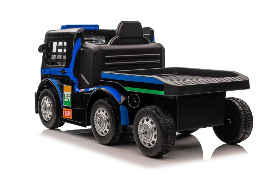 Battery Car Mercedes XMX622B Semi-trailer Navy Blue LCD - attēls 6