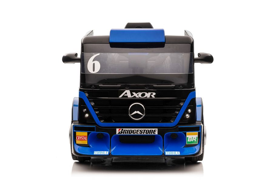 Battery Car Mercedes XMX622B Semi-trailer Navy Blue LCD - attēls 8