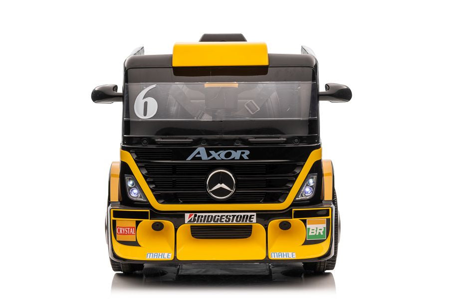 Battery Car Mercedes XMX622B Semi-trailer Yellow LCD - attēls 2