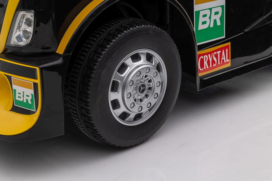 Battery Car Mercedes XMX622B Semi-trailer Yellow LCD - attēls 6