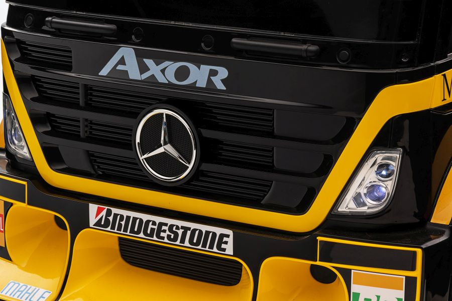 Battery Car Mercedes XMX622B Semi-trailer Yellow LCD - attēls 7