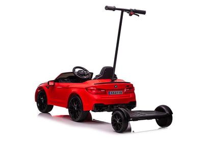 Battery-operated car BMW M5 with platform for parent, red, lacquered - attēls 3