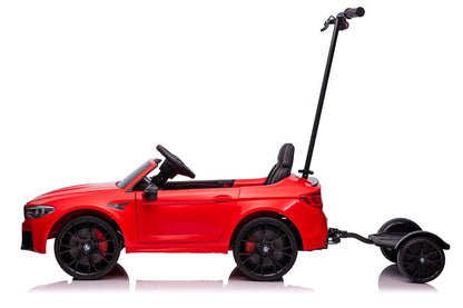Battery-operated car BMW M5 with platform for parent, red, lacquered - attēls 5