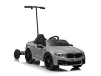 Battery-operated car BMW M5 with platform for parent,silver - attēls 6