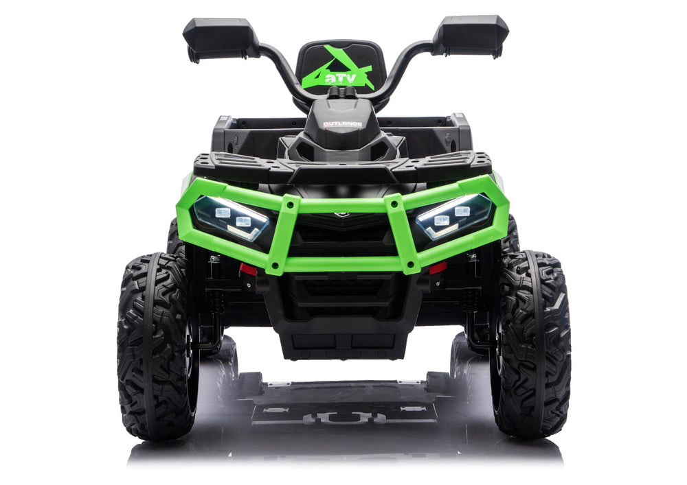 Battery-Operated Quad ATV 6 Wheels With Trailer JC606 24V 4x4 Green - attēls 7