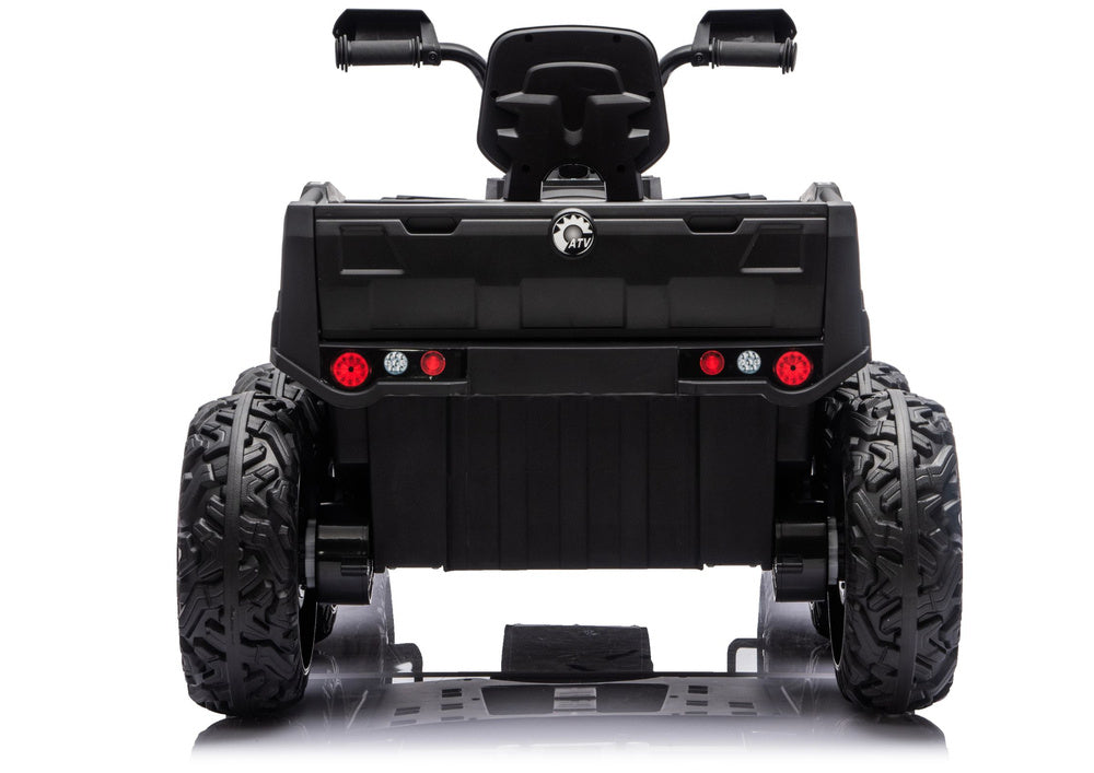 Battery-Operated Quad ATV 6 Wheels With Trailer JC606 24V 4x4 Red - attēls 6