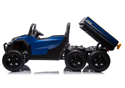 Battery Operated Vehicle 6 Wheels XB-1038A 4x4 24V Blue - attēls 8