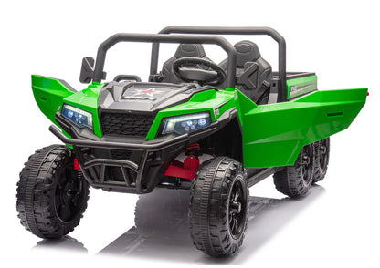 Battery Operated Vehicle 6 Wheels XB-1038A 4x4 24V Green - attēls 6