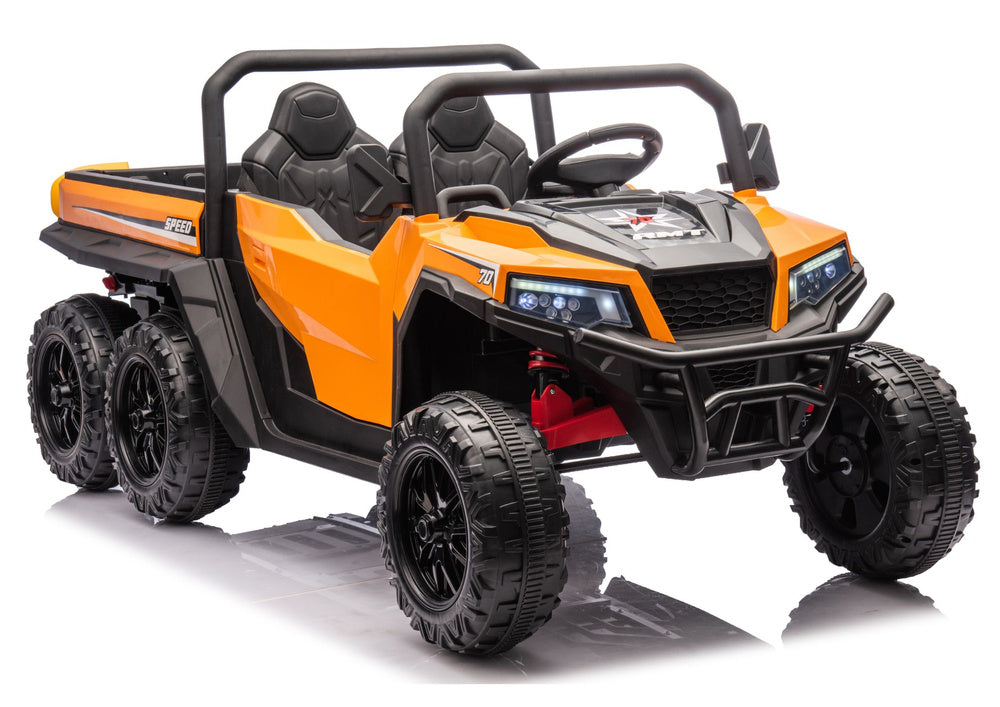 Battery Operated Vehicle 6 Wheels XB-1038A 4x4 24V Orange - attēls 1