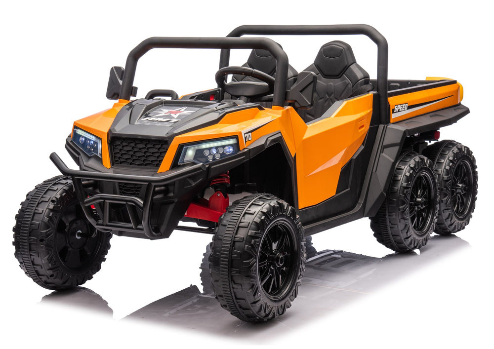 Battery Operated Vehicle 6 Wheels XB-1038A 4x4 24V Orange - attēls 2