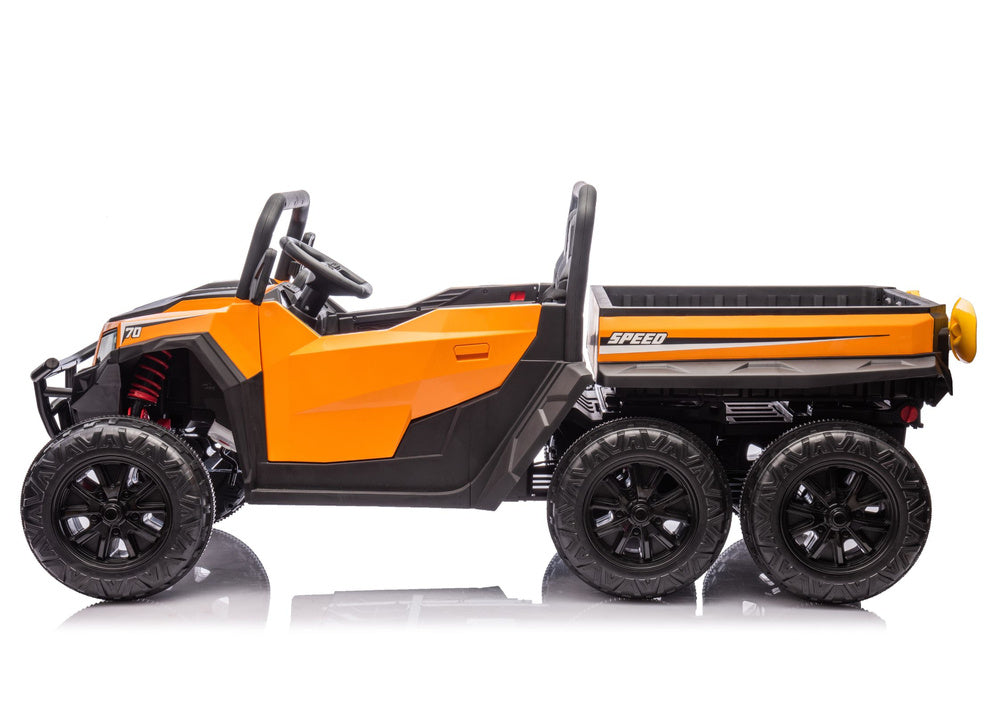 Battery Operated Vehicle 6 Wheels XB-1038A 4x4 24V Orange - attēls 3