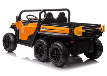 Battery Operated Vehicle 6 Wheels XB-1038A 4x4 24V Orange - attēls 4