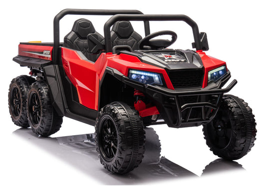 Battery Operated Vehicle 6 Wheels XB-1038A 4x4 24V Red - attēls 1