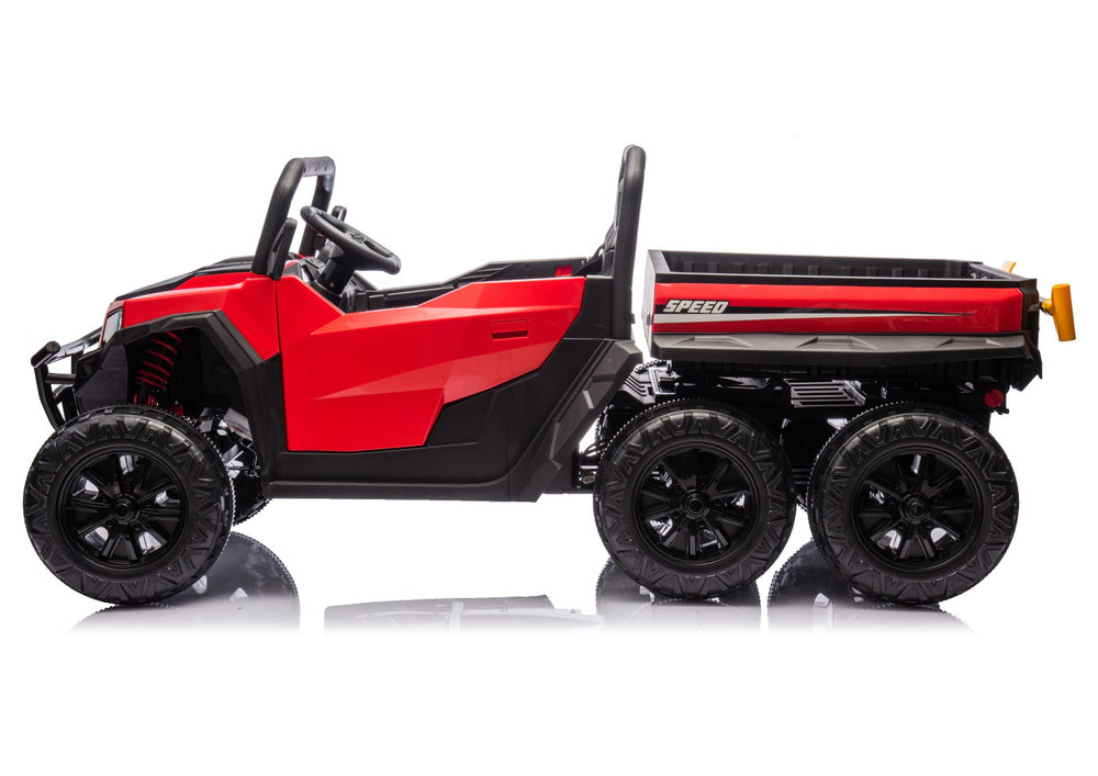 Battery Operated Vehicle 6 Wheels XB-1038A 4x4 24V Red - attēls 3