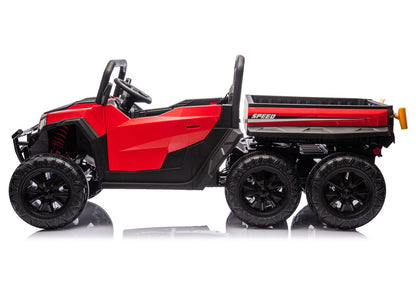 Battery Operated Vehicle 6 Wheels XB-1038A 4x4 24V Red - attēls 3