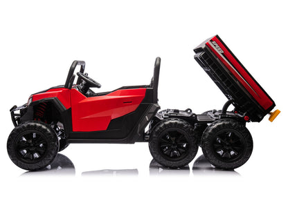 Battery Operated Vehicle 6 Wheels XB-1038A 4x4 24V Red - attēls 8