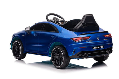Battery-powered car Mercedes CLA 45s AMG Blue Painted 4x4 - attēls 4