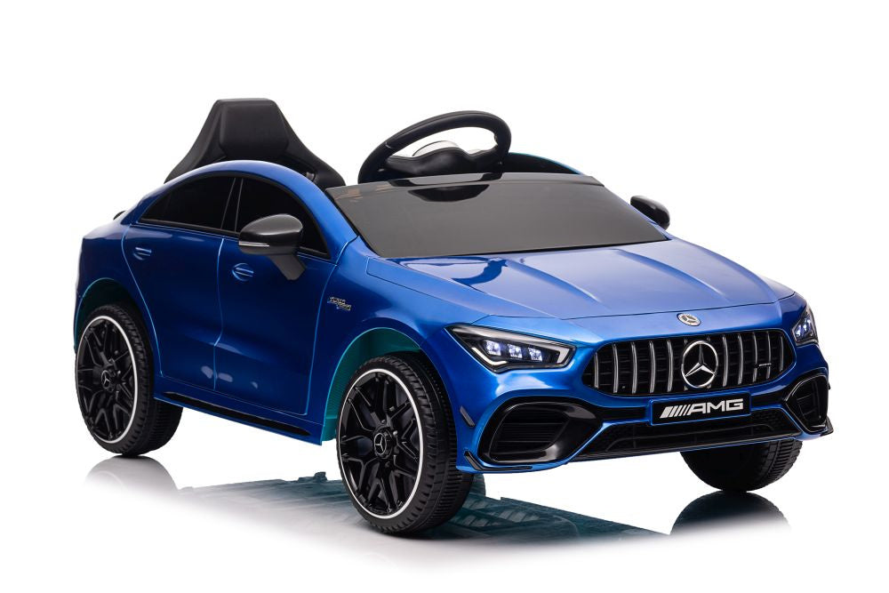 Battery-powered car Mercedes CLA 45s AMG Blue Painted 4x4 - attēls 7