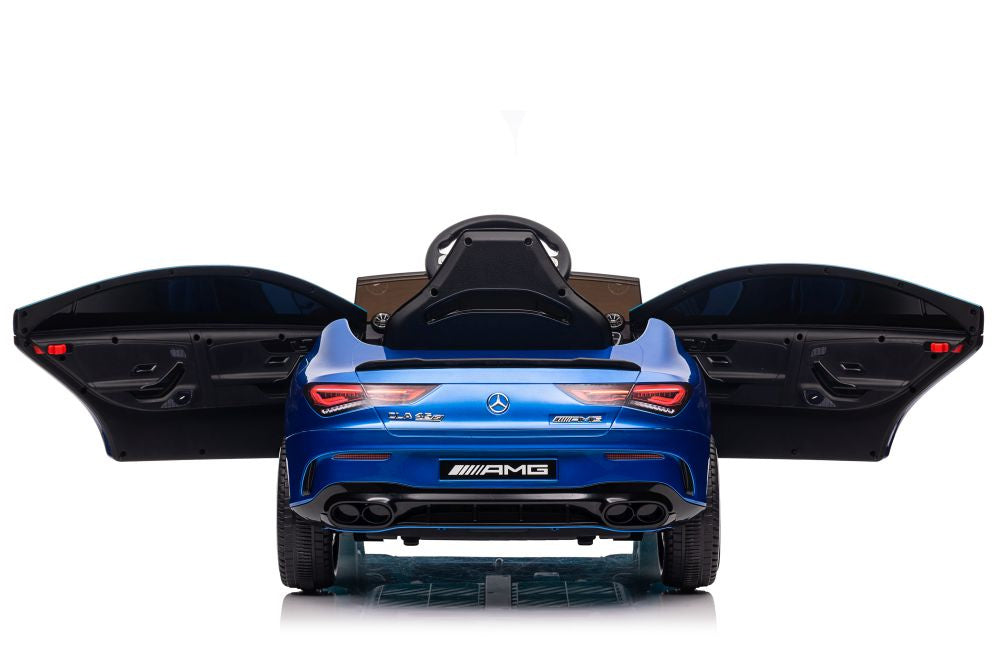 Battery-powered car Mercedes CLA 45s AMG Blue Painted 4x4 - attēls 8