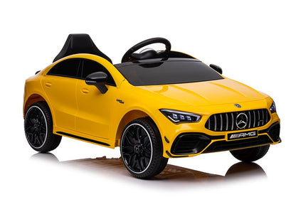 Battery-powered automobilis Mercedes CLA 45s AMG geltonas 4x4 - nuotrauka 7